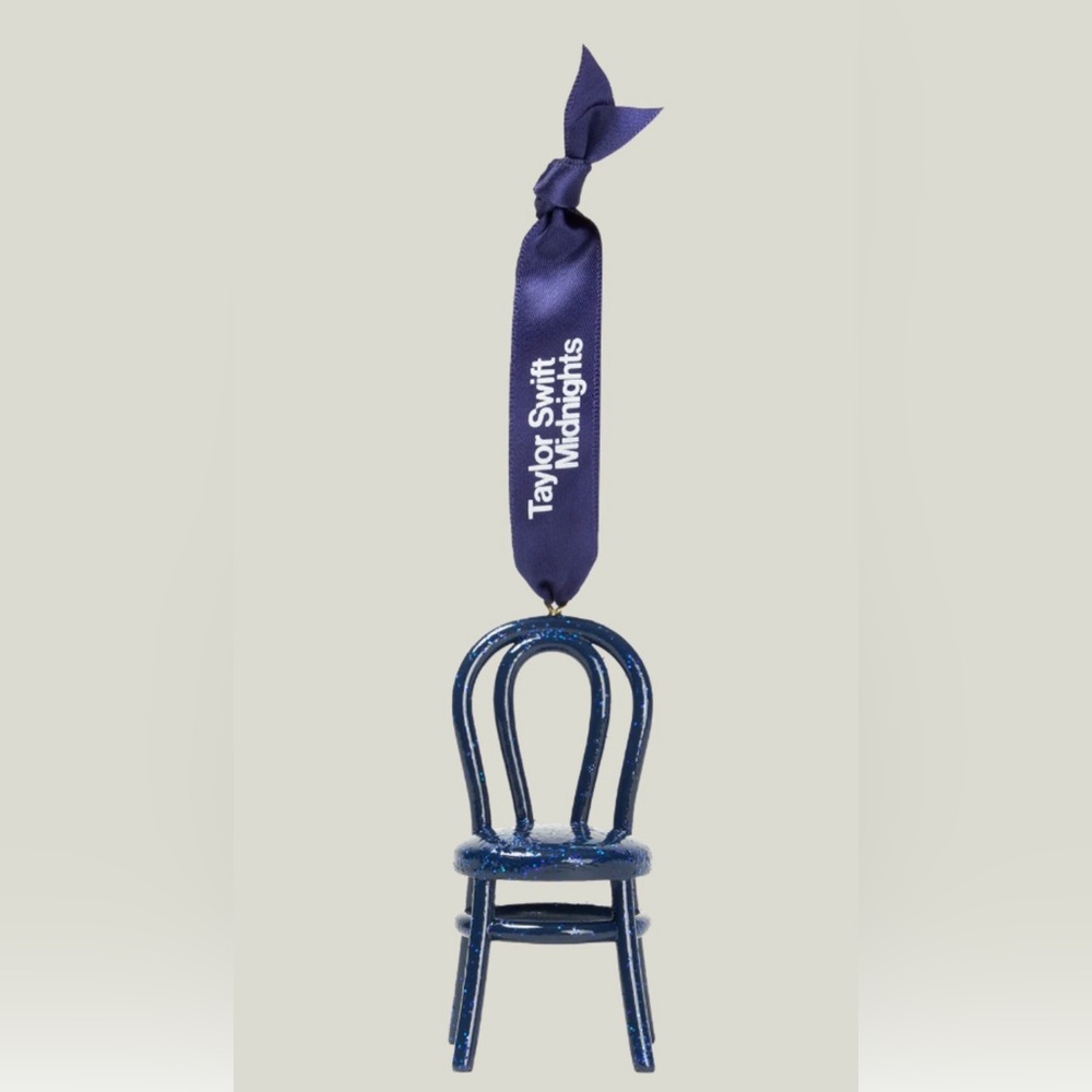 Taylor Swift Midnights Blue Glitter Chair Ornament